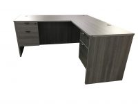 Devon L-Shaped Desk in Gray