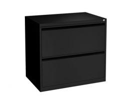 New 2 Drawer Lateral File in Black