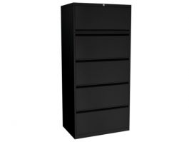 5 Drawer Lateral in Black