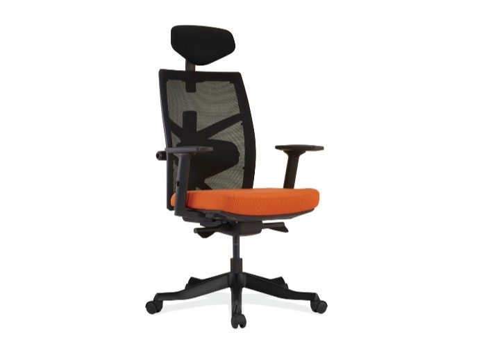 OfficeSource Corpo Chair - Orange with Headrest