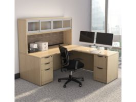 L Shape Desk Typical OS127