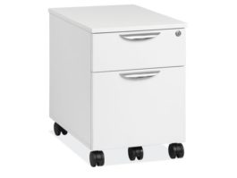 Box File Cabinet White